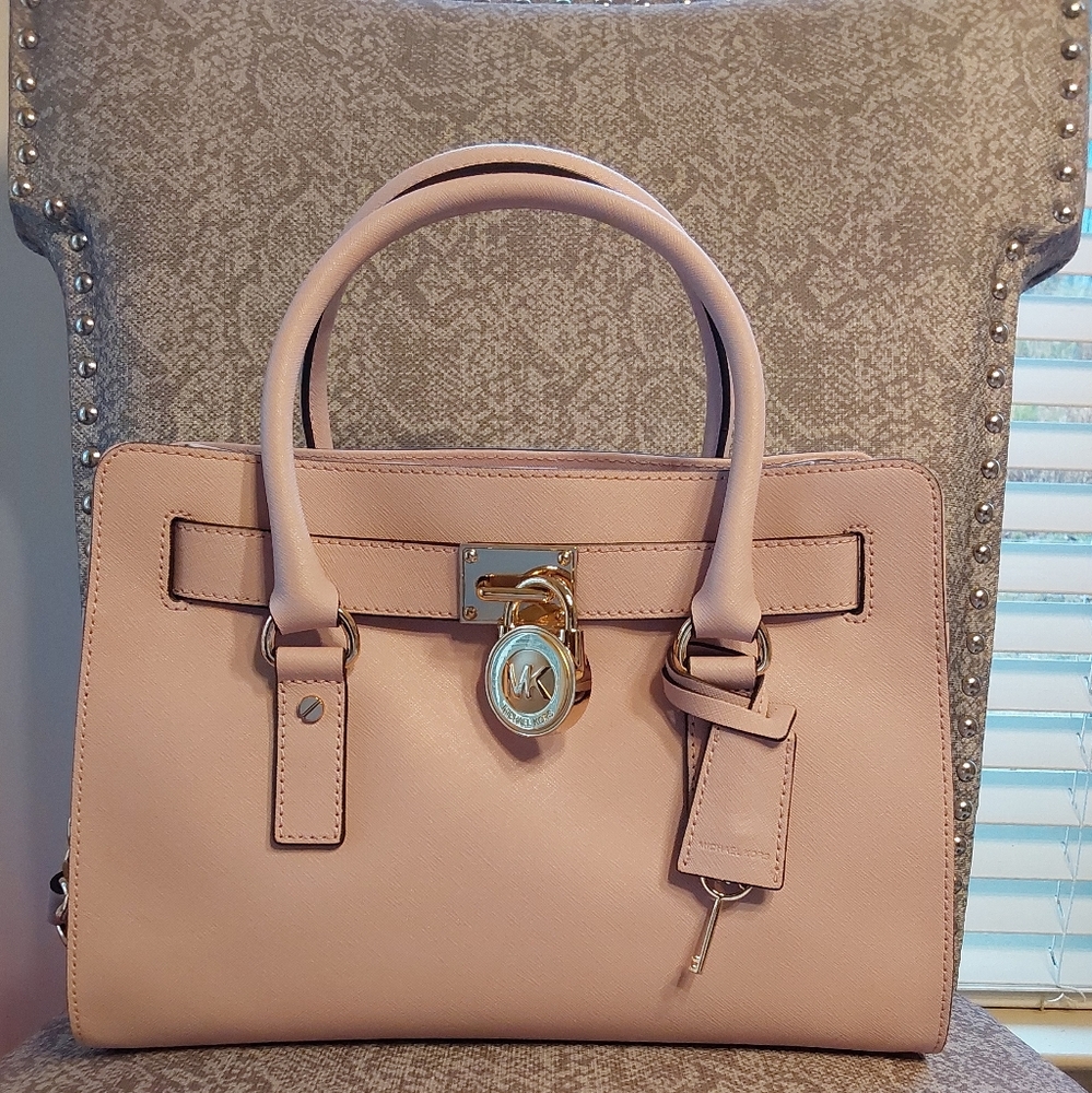 Michael kors Pink Small Hamilton Satchel - Picture 4 of 6